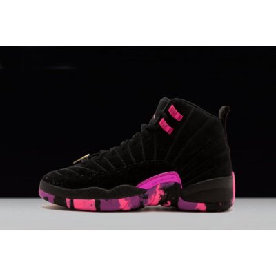 Nike Erkek Air Jordan 12 Retro Db Siyah / Mor / Pembe Basketbol Ayakkabısı Türkiye - YGW7DNAO